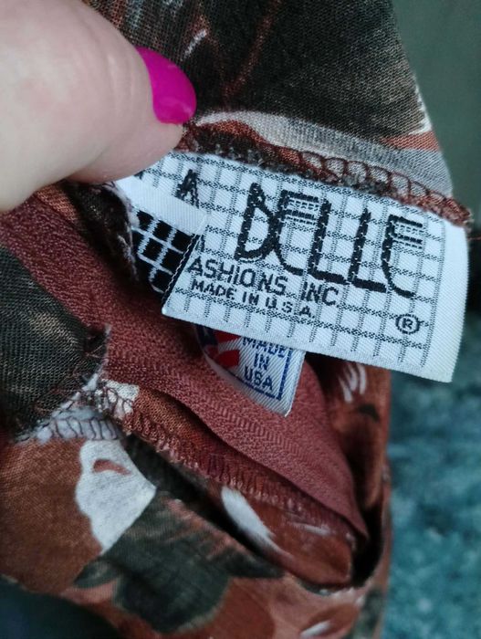 sukienka lato 36/38 S M brąz kwiaty La Belle