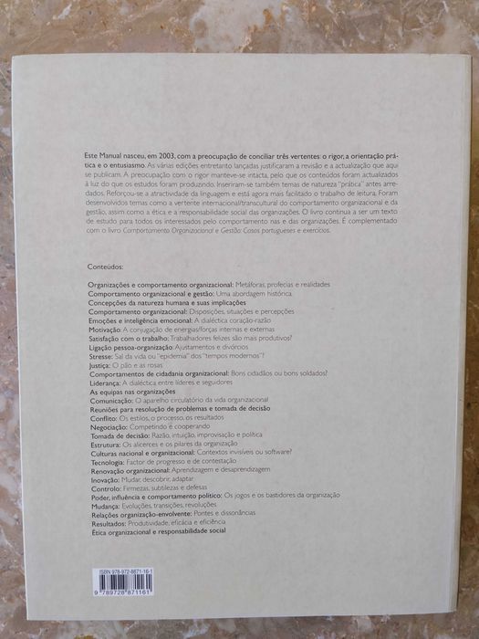 Manual de comportamento organizacional e Gestão