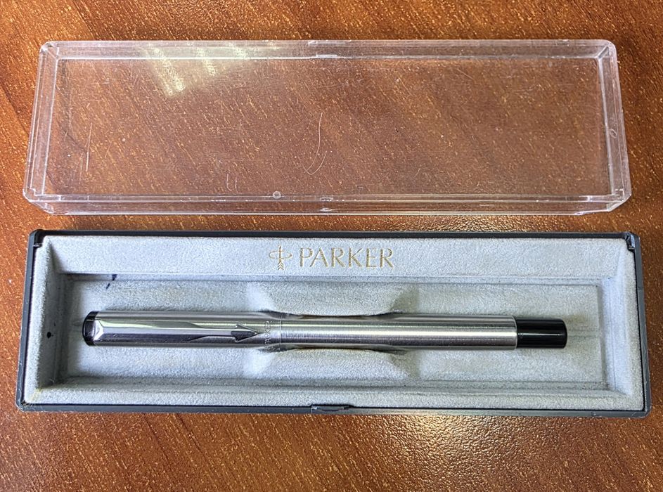 Ручка пір'єва чорнильна Parker Vector Stainless Steel