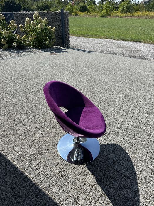 Fotel obroty tapicerowany