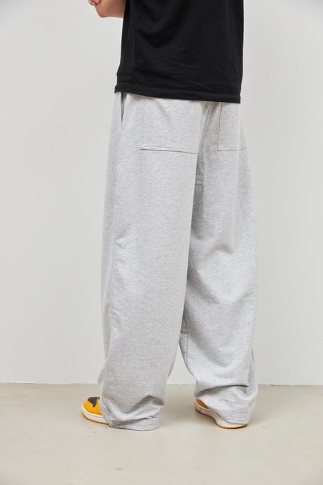 Широкі котонові спортивки BAGGY SWEATPANTS m I xl для залу на утяжках для спортзала черные серые спортивки 100% котон бегги фит gymshark golds gym