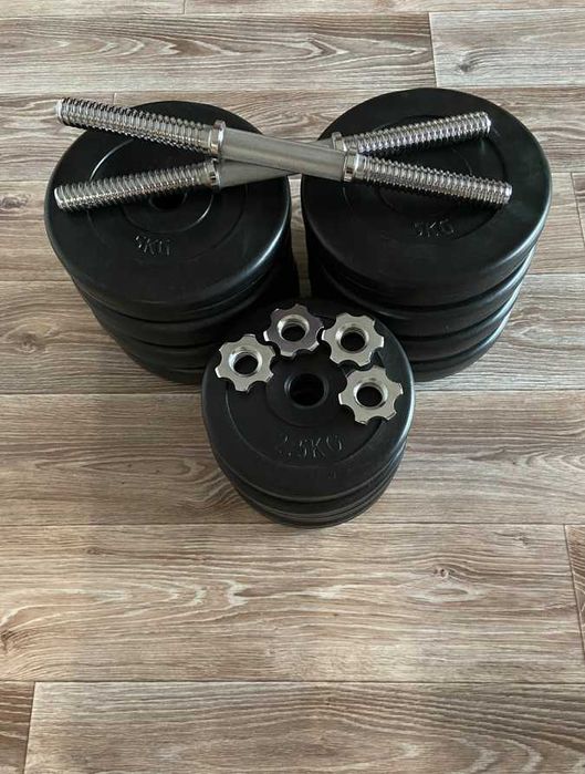 Гантелі розбірні композитні 2 по 28 кг гантели разборные 2 на 28 кг