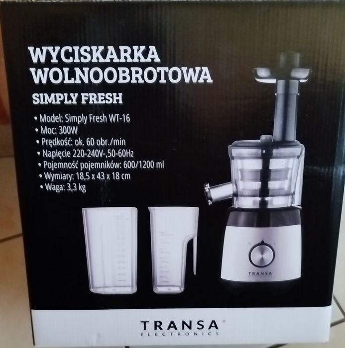 Wyciskarka wolnoobrotowa simply FRESH