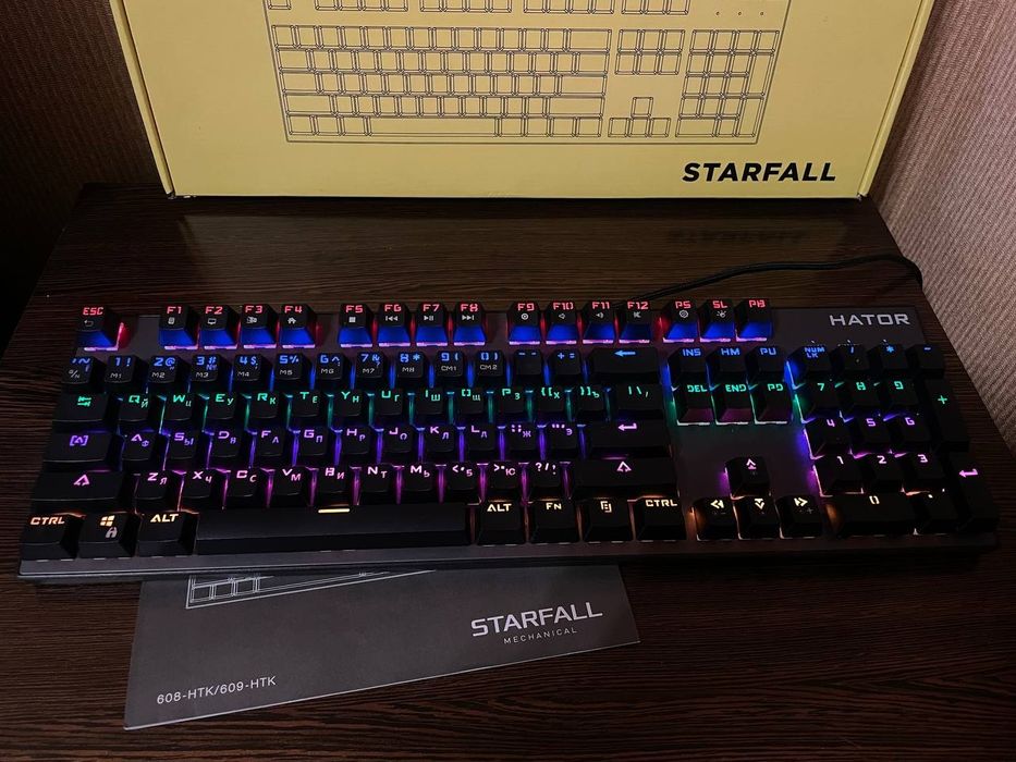 Механическая клавиатура Hator Starfall Outemu Blue /кликающие свитчи/