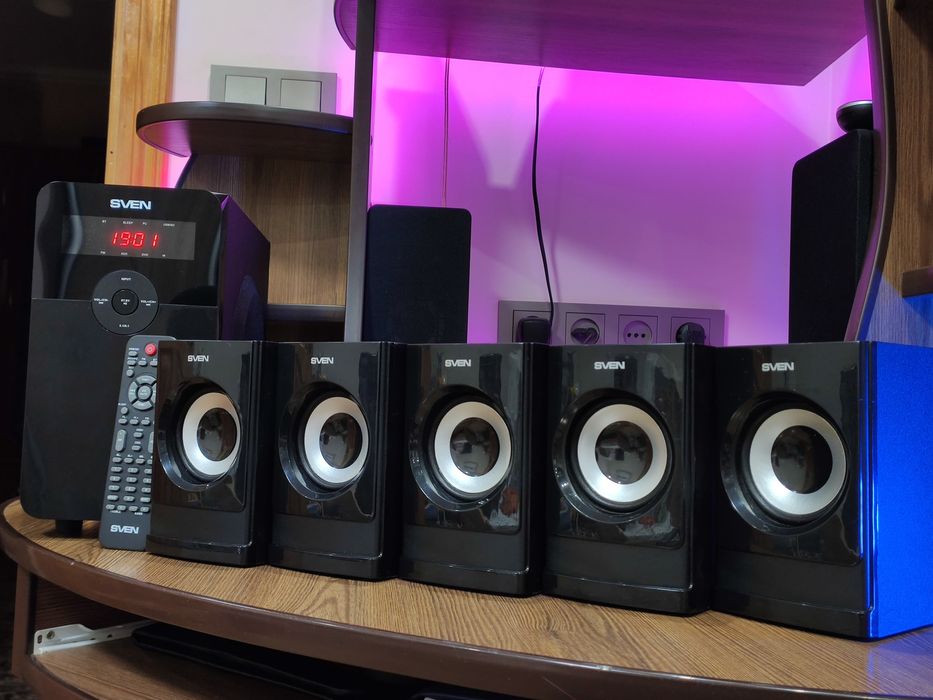 Акустична система 5.1 Sven HT-201 мультимедіа колонки сабуфер аудіо