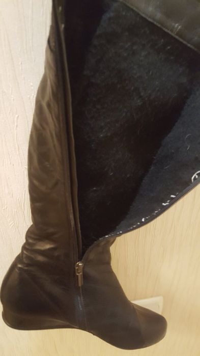 Сапоги натуральная кожа 38-39р.