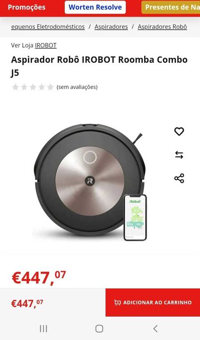 Aspirador romba j5