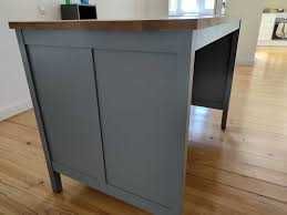 Ilha de Cozinha IKEA TORNVIKEN 126x77 cm - Cinza/Carvalho - Excelente Estado