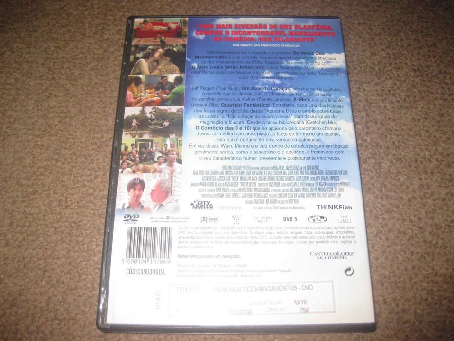 DVD "Os Novos Dez Mandamentos" com Jessica Alba