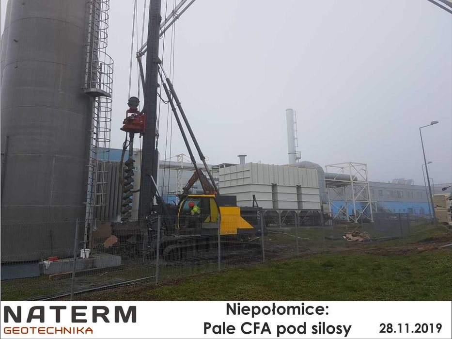 Pale Fundamentowe Wiercone CFA Palowanie Palownica okolice Krakowa