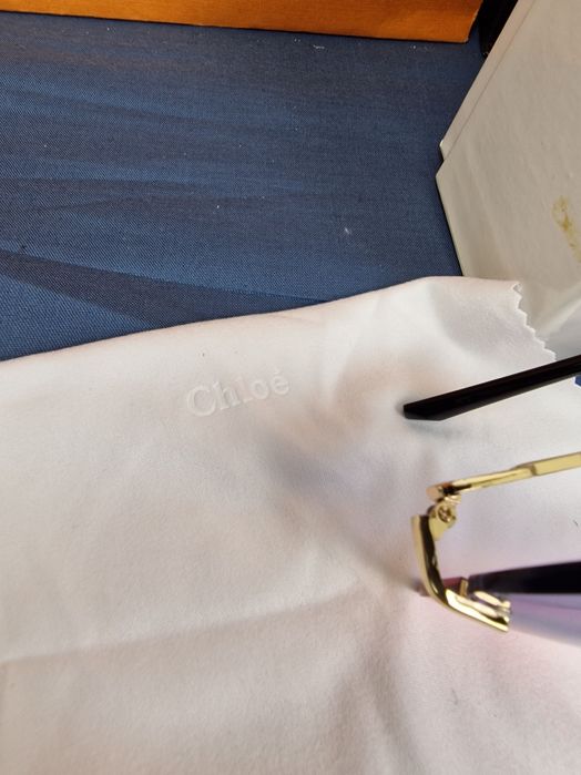 okulary przeciwsłoneczne Chloe damskie premium komplet