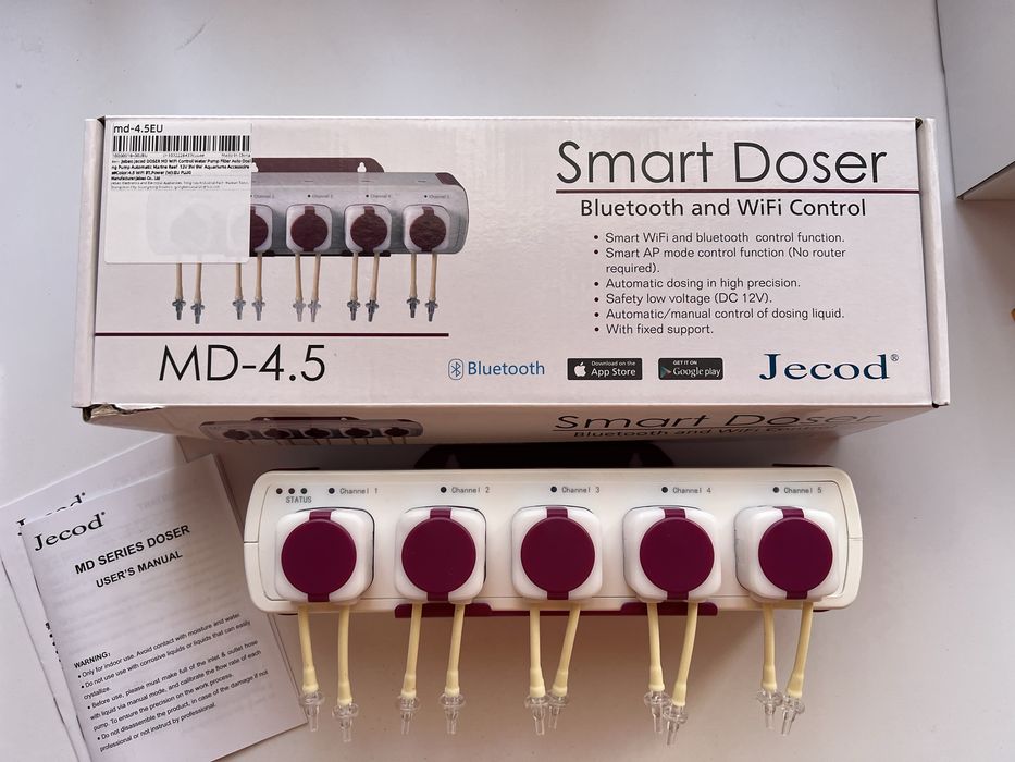 Дозуюча помпа 5 каналів морський акваріум