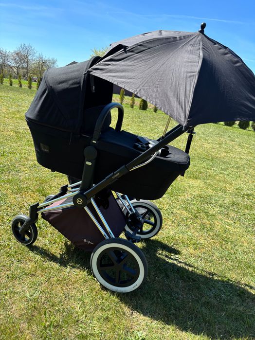 Wózek Cybex Priam black 2w1 plus akcesoria