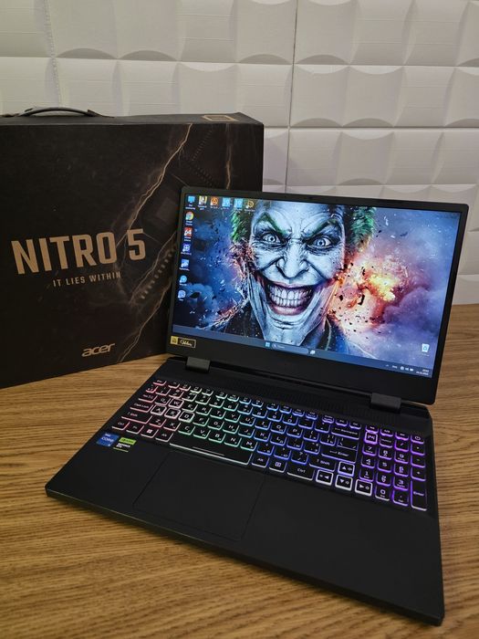 Геймерский 2023г.Ноутбук Acer Nitro 5—15,6",16ГБОЗУ,SSD512ГБ,RTX3050