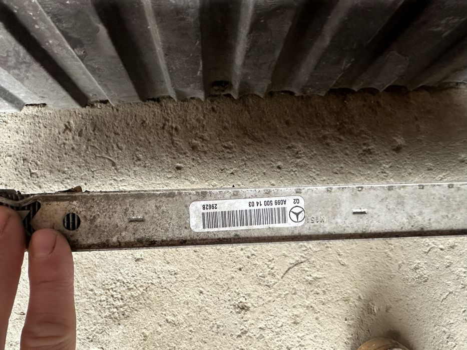 радіатор охолодження інтеркулера mercedes benz gl-class 166