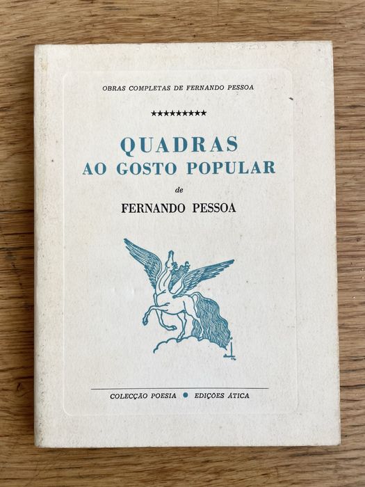 QUADRAS AO GOSTO POPULAR DE FERNANDO PESSOA