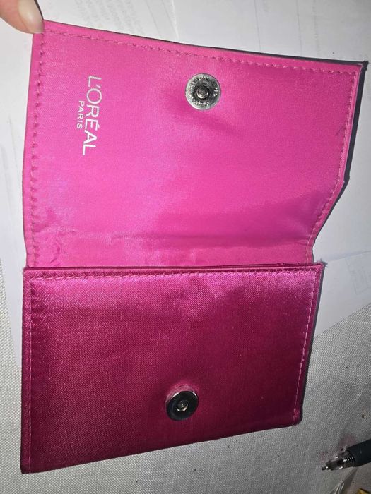 portfel LOREAL różowy piękny elegancki z klasą