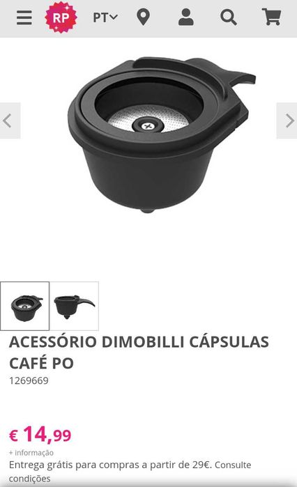 Porta café Dimobilli pó, Dolce Gusto, Delta, pastilha, original