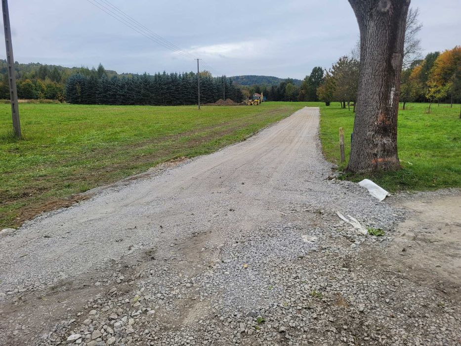 Utwardzenie terenu; budowa drogi, dojazdu, podjazdu, parkingu, placu.