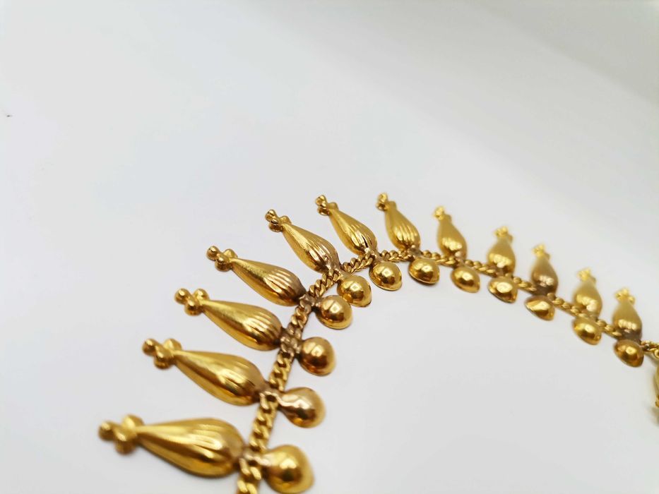 Złoty łańcuszek, kolia damska.