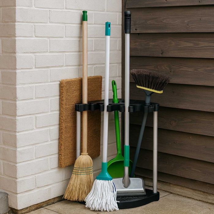 Wytrzymały Stojak Na Narzędzia Ogrodowe Narożny Organizer Garaż Ogród