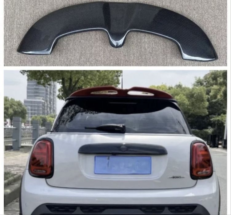 Spoiler para mini como nova . Cor preto brilhante . Envio a cobrança ou entrego em mãos , fafe Guimarães