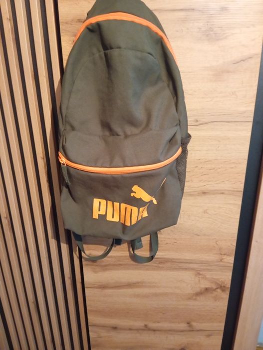 Plecak Puma zielono-pomarańczowy