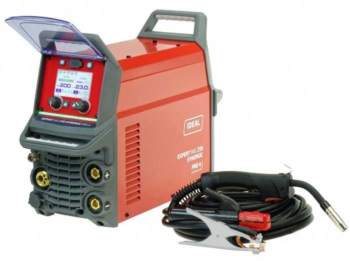 Spawarka migomat Ideal EXPERT MIG 210 SYNERGIC Pro4 LCD +5kg SG2!