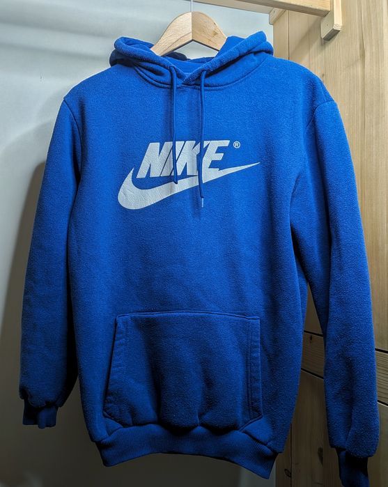 niebieska bluza z kapturem M  stan bardzo dobry