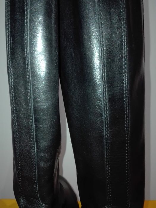 Kozaki oficerki skórzane damskie Lasocki