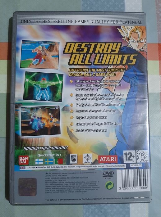 Jogo "DragonBall Z - Budoka Tenkaichi" Ps2