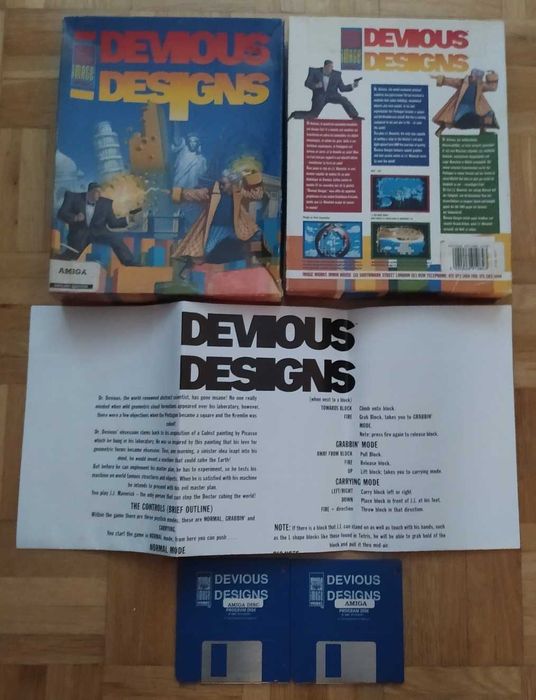 Gra DEVIOUS DESIGNS amiga commodore 100% ok kolekcja retro