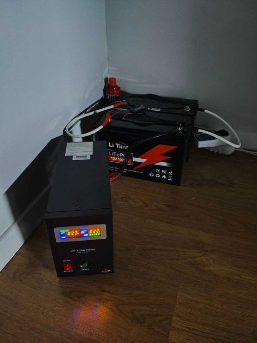 Резервне живлення|Комплект|акумулятор lifepo4|100A зарядне|