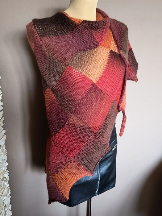 Chusta Entrelac. Hand Made Joasi.