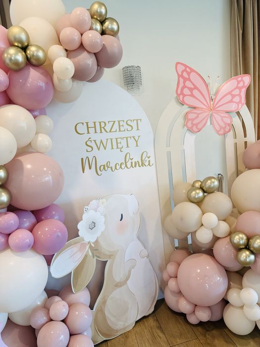 Dekoracja balonowa ścianka girlanda