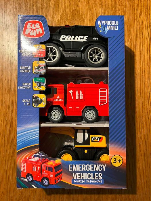 Auta samochody ratunkowe zestaw 3 szt.