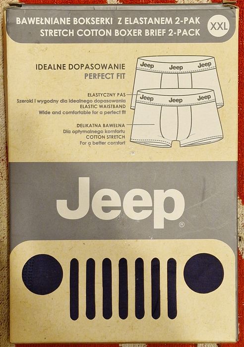 Bokserki Męskie Jeep 2 pack rozmiar XXL nowe