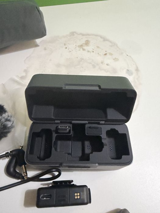 Microfone DJI mic mini 2TX+1RX+CARRE