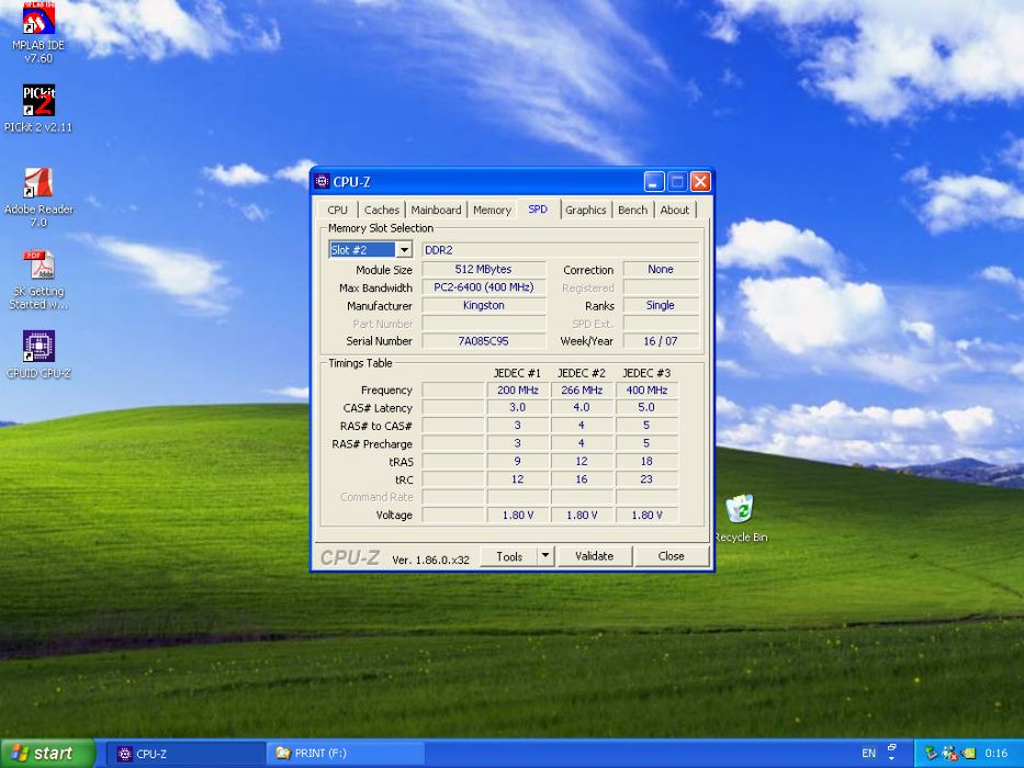 Memória Kingston DDR2_800 512Mb64584889577473122