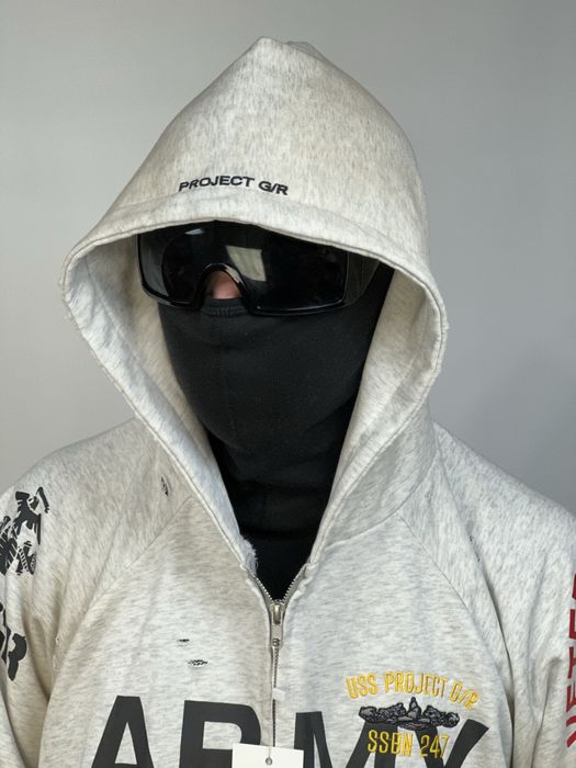 Project G/R Grailz zip up hoodie худи серая сіре худі зіпка зип