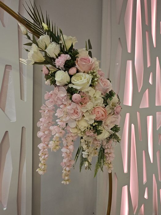 Wystrój sali weselnej, ozdoby