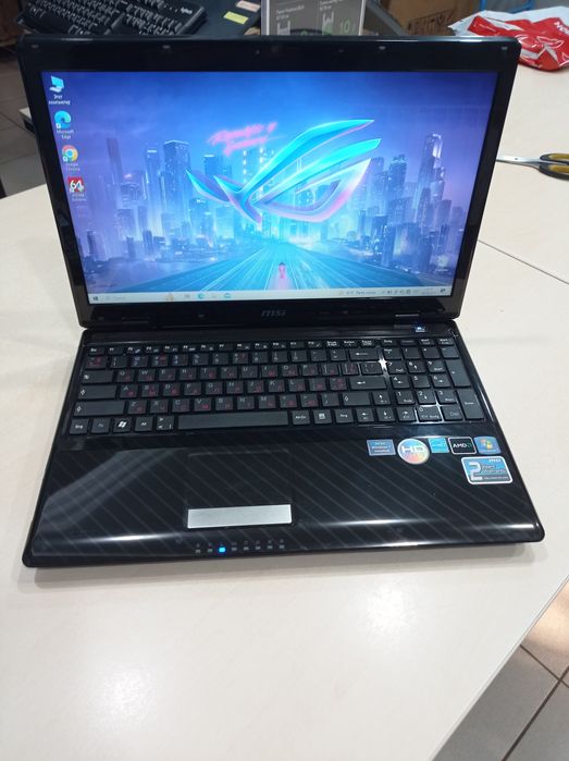Ноутбук MSI, новий АКБ, AMD Phenom 4 ядра 6-ОЗУ, 128-SSD, HDD-500Gb
