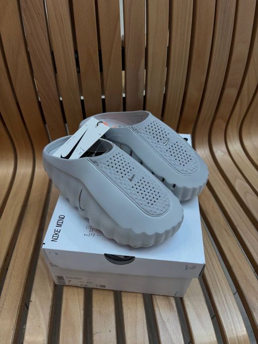 Оригинал | женские тапки nike mind 001 light smoke grey | HQ4307-003