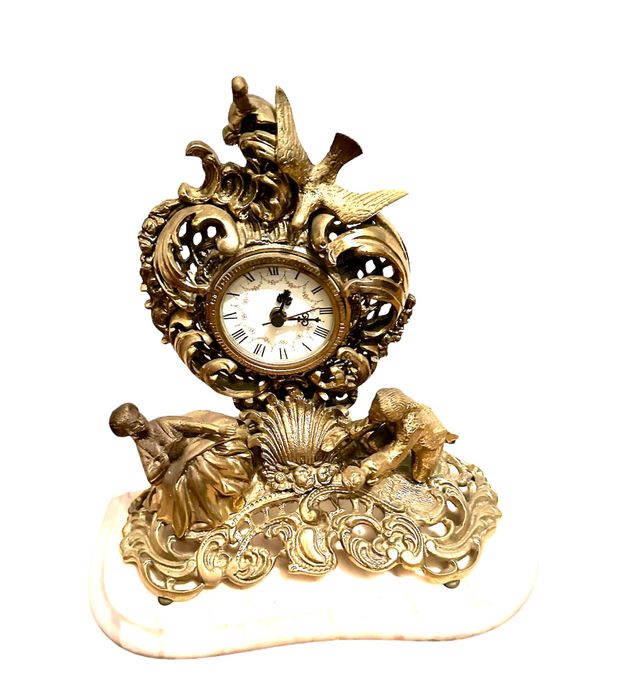 Vintage Bronze Clock