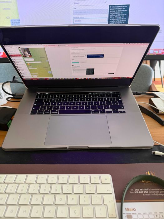 MacBook Pro 2019 i7 2.6GHz • 16GB RAM • 512GB SSD • Como Novo • Caixa