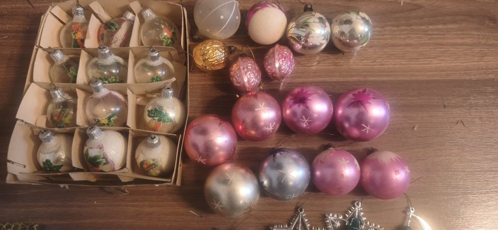 Babki choinkowe i zawieszki PRL