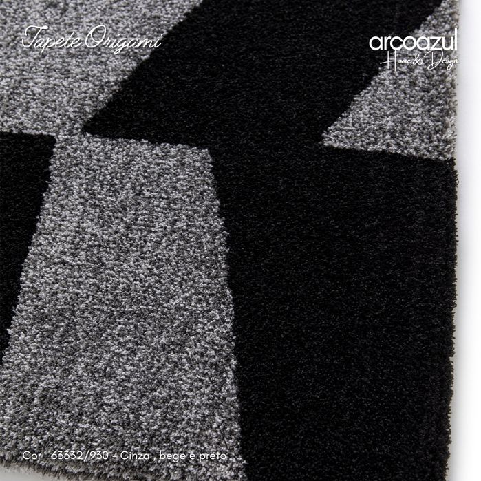 Novidade - Tapete Orgami - Varias cores e medidas By Arcoazul