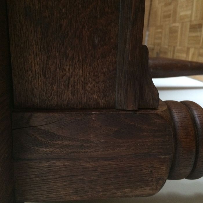 Stół dębowy drewniany antyk rozkładany duży