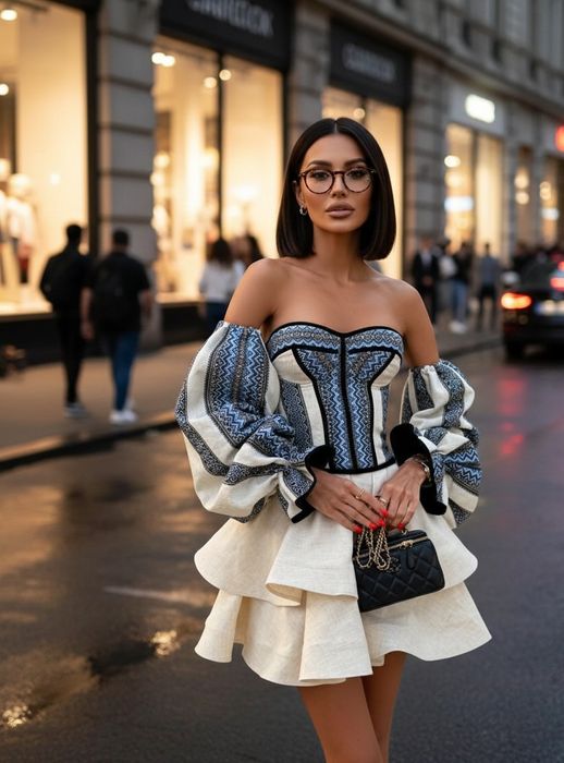 Вишитий корсет з рукавами в українському стилі В НАЯВНОСТІ