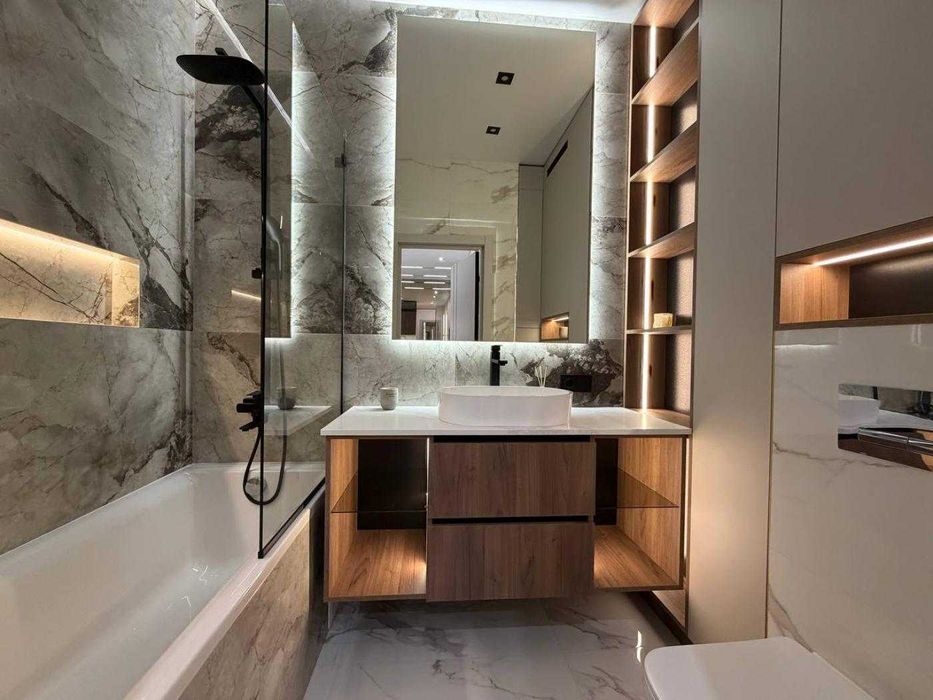 2к ЖК Эллада Аркадия Гефест Торг Дизайнерский ремонт средний этаж